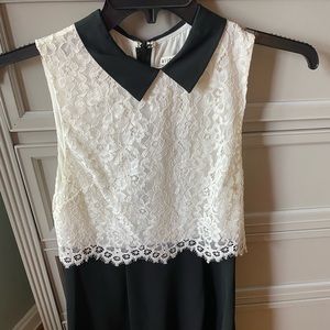 Alice and Olivia ladies black and white lace dress.